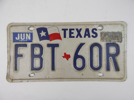 Vintage 1990&#39;s Texas Flag Lone Star State License Plate # FBT-60R - £9.48 GBP