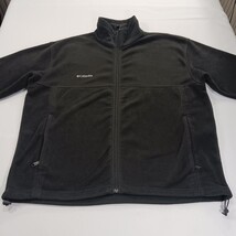 Columbia Sportswear WM6113 Men's 2XL Black Fleece Full Zip Jacket Chest 55" image 14