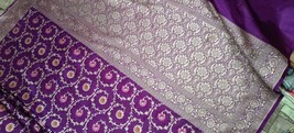 Banarsi Pure Handloom katan silk saree for women indian handloom wedding sari - £213.42 GBP