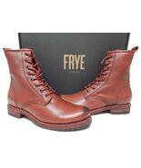 Frye Veronica Combat Sz US 7.5 M Women&#39;s Leather Ankle Boot Red Clay 347... - $244.78 CAD