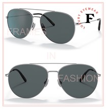 OLIVER PEOPLES AIRDALE OV1286 Silver Gray Polarized Glass Sunglasses 128... - $228.44