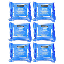 6-Pack New Neutrogena Make Up Remover Cleansing Facial Towelettes Refil Wipes,25 - $55.49