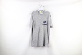 Vintage 70s Mens Large Spell Out Penn State University Triblend T-Shirt Gray USA - £42.77 GBP