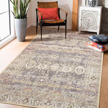 RORA Machine Washable Rug 3X5 Entryway Rugs Vintage Distressed Boho Runner Rug N - £47.45 GBP