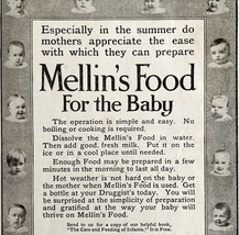 1911 Mellins Baby Food Advertisement Infant Care Antique Ephemera Boston... - $19.99