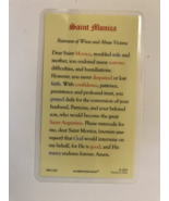 Saint Monica Laminated Prayer Card, New - £2.33 GBP