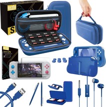 Nintendo Switch Lite Console Case And Screen Protector, Usb Cable, Games... - $57.95