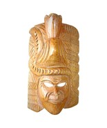 Antique Hand-Carved Maya Wooden Mask - Indigenous American Art, 2Y119 - $3,178.62 MXN