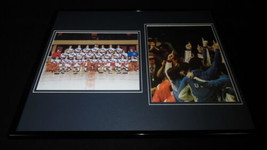 Mike Eruzione Signed Framed 16x20 Photo Set JSA 1980 Miracle on Ice Team USA D - £96.64 GBP