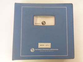 Materials Research Corp. ECLIPSE-Star Installation, Operator's &amp; Service... - $31.96