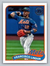 Francisco Lindor #89B-22 2024 Topps New York Mets baseball 35th Anniversary - $1.79