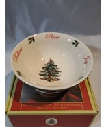 Spode Annual 2016 Revere Christmas Tree Candy Bowl 6&quot; New Open Box. Flaw... - $26.19