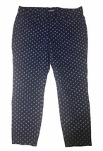 Old Navy Womens Pixie Ankle Pants Size 12 Blue Floral Dot Stretch - £23.45 GBP