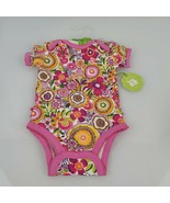 NWT Vera Bradley Baby Girl Clothes Clementine Ruffle Bodysuit Size 0-3 m... - £15.63 GBP