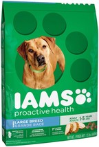 IAMS High Protein Large Breed Adult Dry Dog Food Real Chicken 1ea/15 lb - £60.10 GBP
