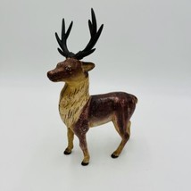 Deer Reindeer Elk Cast Iron Figurine Coin Piggy Bank Christmas Decor #46... - $79.48