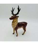 Deer Reindeer Elk Cast Iron Figurine Coin Piggy Bank Christmas Decor #46... - £62.43 GBP