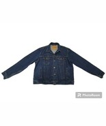 Levi Strauss Size 46 XL Dark Blue Jean Jacket 70506-0216 USA 4 Pocket VTG 1994  - $118.79