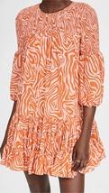 Cinq A Sept billowed ssleeve rika dress in Pink/Orange - £177.39 GBP