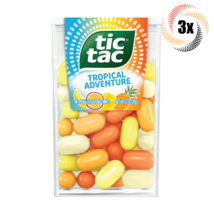 3x Packs Tic Tac Tropical Adventure Assorted Flavor Mints | 1oz | Fast Shipping! - £8.86 GBP