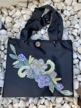 Party Tote Bag Sequined Flower - $9.00