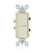 Leviton 5634-I 15 Amp, 120/277 Volt, Decora Single-Pole, AC Combination ... - $23.79