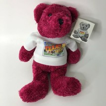 USPS Post Office Teddy Bear with Postage Stamp TShirt Greetings from Texas 9&quot; - £10.12 GBP