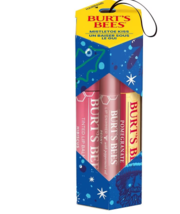 Burt&#39;s Bees Mistletoe Kiss Pink Collection Gift Set, Lip Balm/Shimmer/Tinted 1.0 - £26.37 GBP