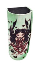 Strangeling Dark Ribbon Fairy Cloth Wrapped Lipstick Case W/ Attached Mi... - $8.90