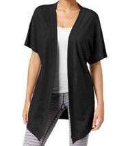 allbrand365 designer Womens Open Front Wrap Size Small Color Noir - $44.06