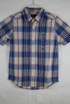 The Childrens Place Boy&#39;s Short Sleeve Button Down Dress Shirt Size M (7-8) New - £11.04 GBP