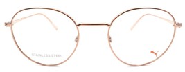 PUMA PU0181O 003 Men&#39;s Eyeglasses Frames 50-21-145 Pink Rose Gold - £38.55 GBP