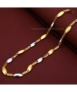 Unisex Italian Turkey chain 916% 22k Gold Chain Necklace Daily wear Jewe... - £3,629.60 GBP+