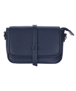 Smooth Multi Pocket Shoulder Bag Navy - $35.65 CAD