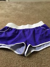 1pc Op Women&#39;s Juniors Swim Trunks Shorts Size Medium Blue White - $30.07