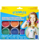 Scribbles Fabric Finger Paint &amp; Roller Kit-Rainbow - $388.02 MXN