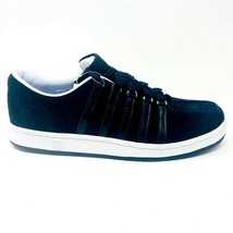 K-Swiss The Classic Suede Black White Mens Casual Sneakers 02585002 - £46.15 GBP