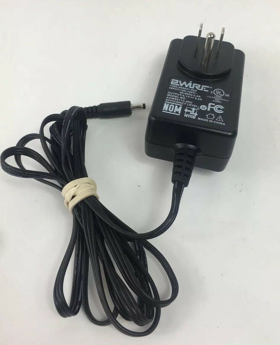1000-500031-000 2 Wire 5.1V 2A (+) tip AC Adapter Power Supply Genuine Part - $5.93