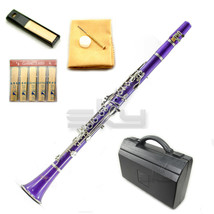 New High Quality Bb Purple Clarinet Package Nickle Silver Keys German Style - £118.86 GBP