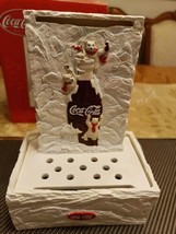 Coca Cola Polar Bear Fountain Polar Bears Climbing Coke Bottle New In Box - $69.99