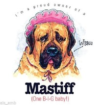 Mastiff Dog T Shirt HEAT PRESS TRANSFER for T Shirt Tote Sweatshirt Fabr... - $6.50