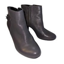 Easy Spirit Womens 7.5 Esparilynn Leather Anti-Gravity Boots Booties Gray Chain - £23.59 GBP