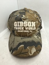 Vintage Camo Adjustable Hunter Hat Advantage Timber Gibson Truck World - £23.35 GBP