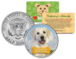 LABRADOR RETRIEVER *Dog* JFK Kennedy Half Dollar Colorized Coin -Limited... - $224.81 MXN