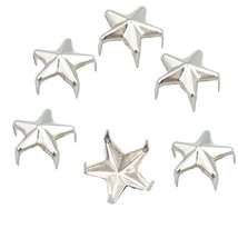 Bluemoona 500 pcs - 12mm 1/2&quot; Star Stud Shape Spike Biker Punk Rock Spot 5 Claw  - £10.38 GBP