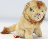 Ideal Leo Lion Sitting Mini Vintage 4&quot; H x 2.5&quot; W x 5&quot; D Pink Nose - £15.32 GBP