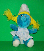 Smurfette Plush 9&quot; - 1981 A2 - $151.16 MXN