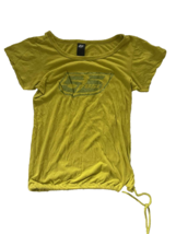 new DIESEL DSL 55 Logo Lime Green TEE Women Oversize sz XS shorty sleeve... - $547.24 MXN