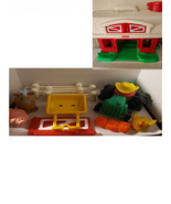 Fisher Price Hinged Red Barn 2590 Little People Farm w/ Silo with access... - $41.16 CAD