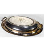 Vintage TUDOR PLATE - Silverplate - Engraved &quot;D&quot; - 11 x 7.25 in - €18,17 EUR
